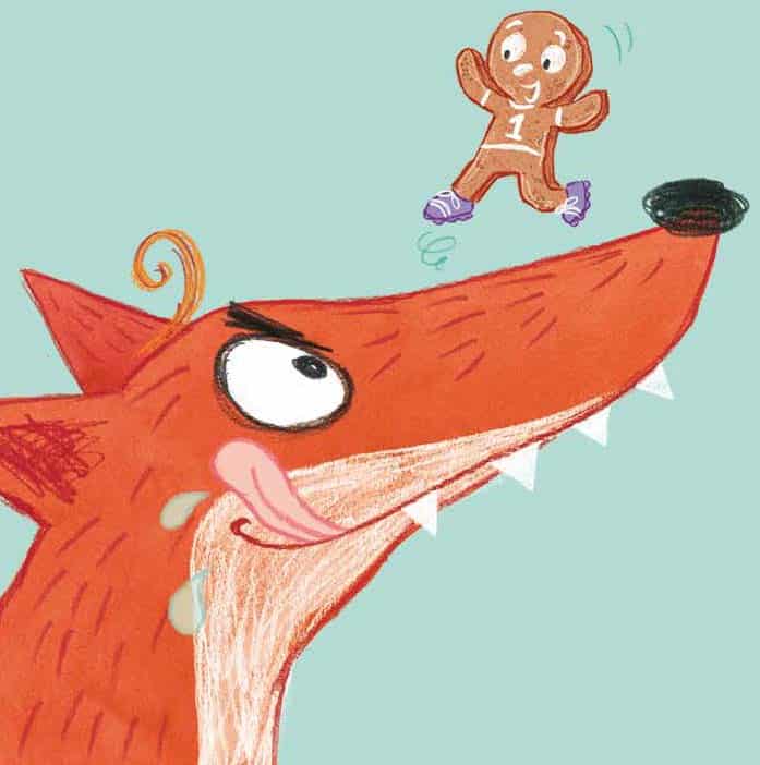 Reimagining Fairy Tales: Foxy and the Runaway Biscuit. Sky Private Eye Series. Illustrated by Loretta Schauer. ©Five Quills