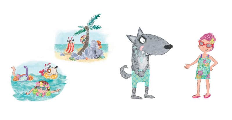 Scenes from Fairytale Beach in Sky Private Eye and the Case of the Missing Grandma